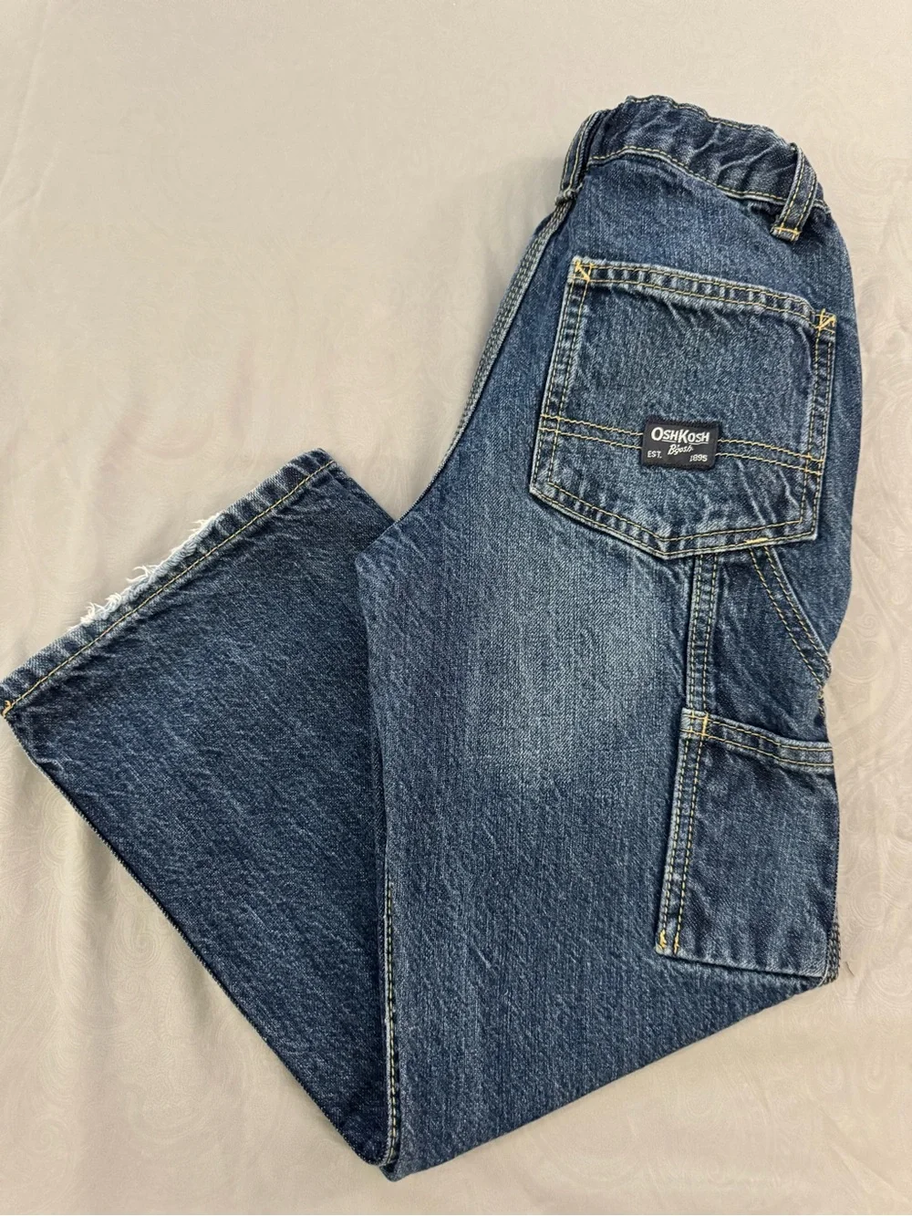 OshKosh B'gosh Boy’s Dark Blue Relaxed Carpenter Jeans